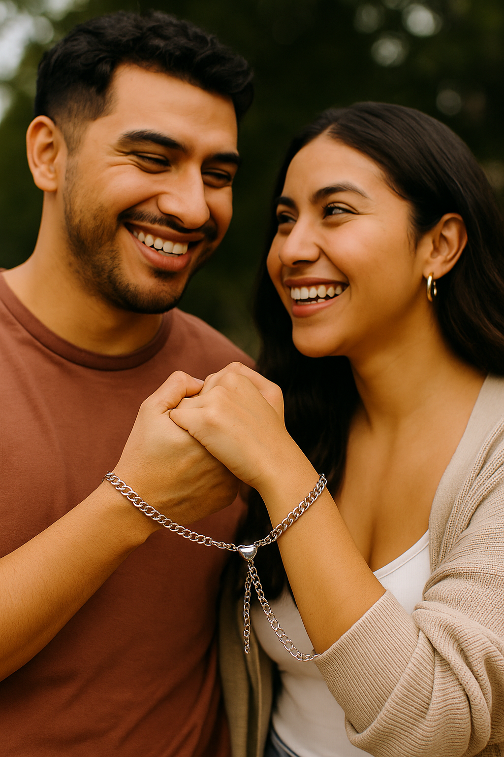 Magnetic Love Link Bracelets – Couple & Best Friend Matching Gift